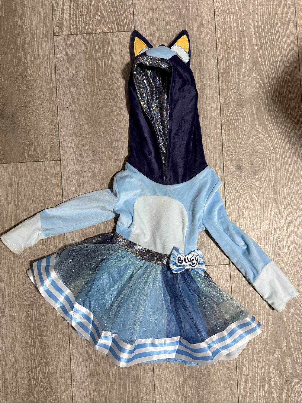 Bluey Sparkle Kids Costume Dress with Hood